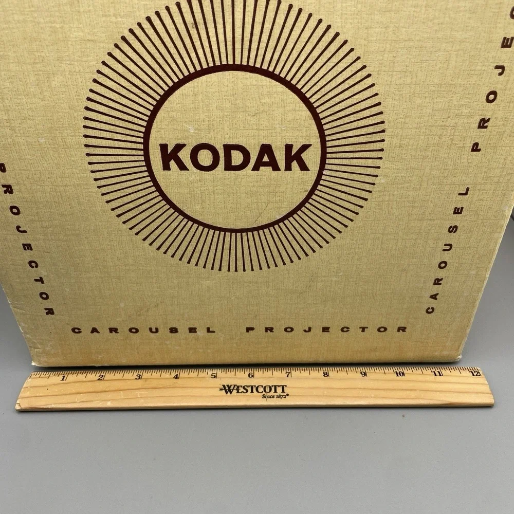 Vtg Kodak Carousel Slide Projectors Box & Manual‎ ONLY OEM Original